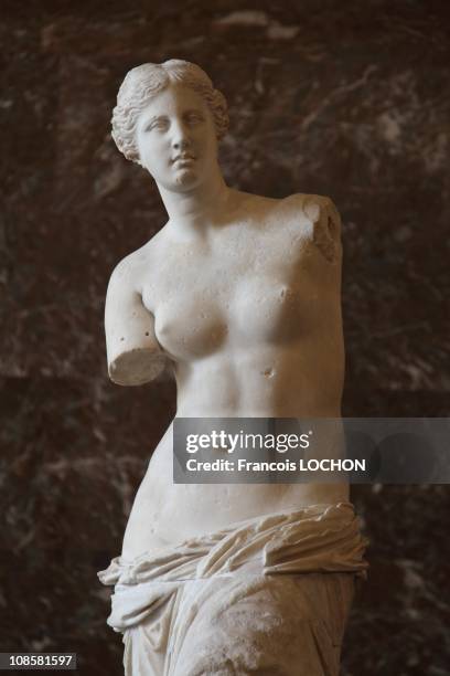 The Venus de Milo at the Louvre Museum back after restoration on July 9, 2009.