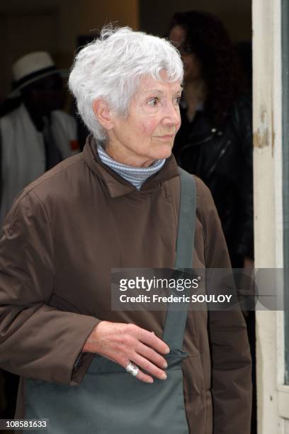 Martine Sarcey in Paris,France on May 30,2006.