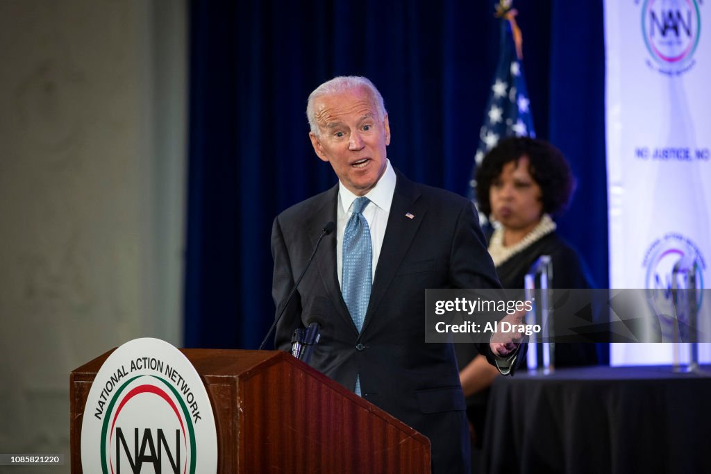 Joe Biden And Mike Bloomberg Join Al Sharpton For MLK Day Breakfast Event