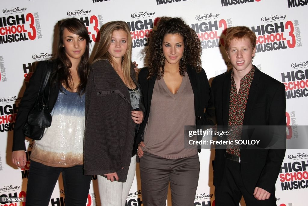 Premiere of 'High School Musical 3' in Paris, France on September 30, 2008.