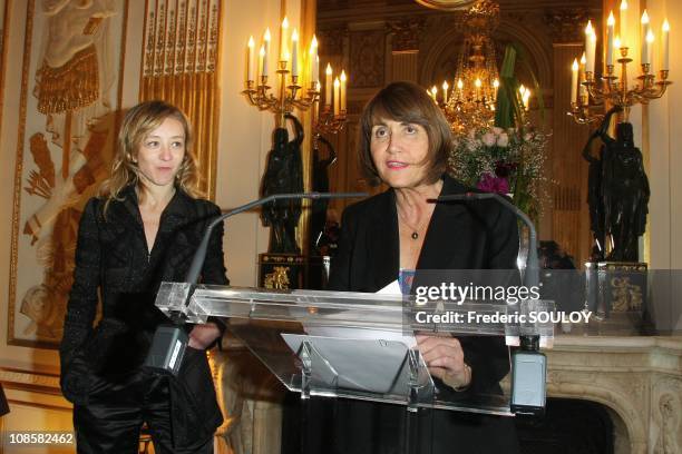 Sylvie Testud and Christine Albanel in Paris, France on March 31, 2009