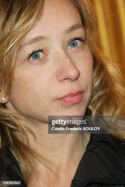 Sylvie Testud in Paris, France on March 31, 2009