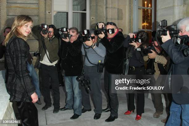 Sylvie Testud in Paris, France on March 31, 2009