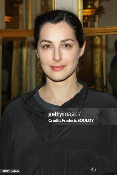 Amira Casar in Paris, France on March 31, 2009