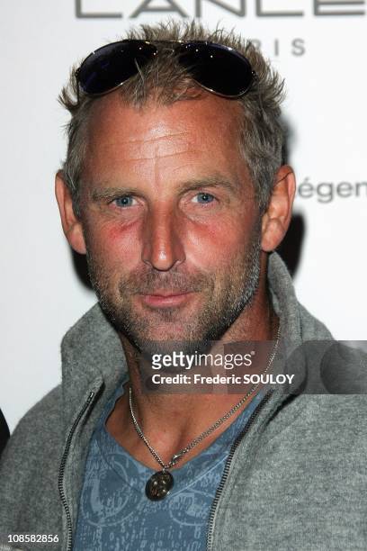 Thomas Muster at the Cafe de l'Homme in Paris, France on June 04, 2009.