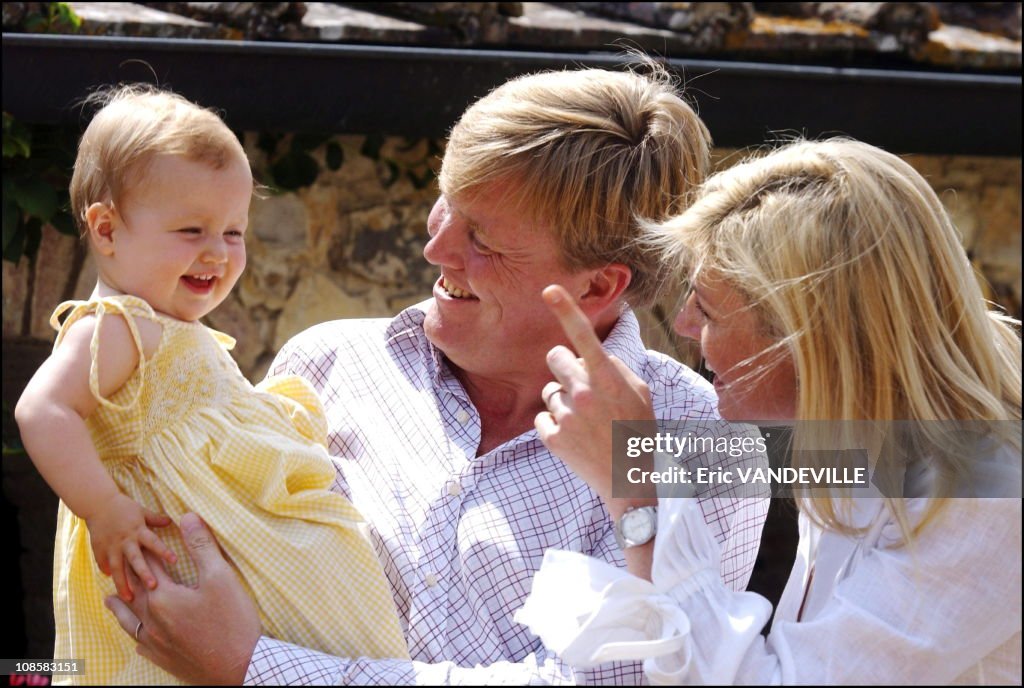 Royal dutch family on holidays in Tuscany, Italy on July 06, 2006. 