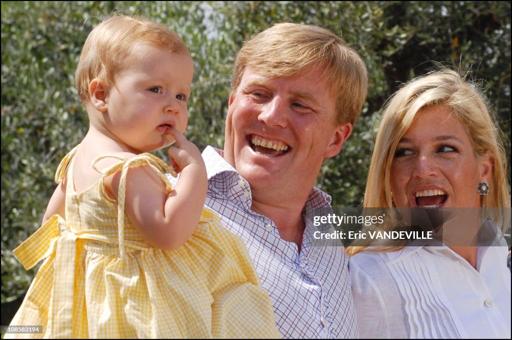 Royal dutch family on holidays in Tuscany, Italy on July 06, 2006. 