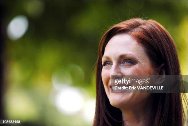 Actress Julianne Moore and husband director Bart Freundlich in Rome to present their last film 'Trust the man'. Moore's husband, Bart Freundlich,...