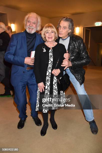 Achim Wolff, Dagmar Biener, Winfried Glatzeder during the 'Hase Hase' theatre premiere at Komoedie am Kurfuerstendamm at Schillertheater on January...