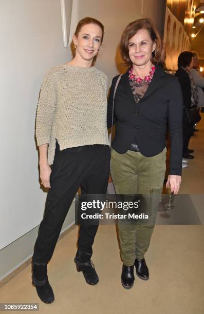 Kristin Meyer, Petra Blossey during the 'Hase Hase' theatre premiere at Komoedie am Kurfuerstendamm at Schillertheater on January 20, 2019 in Berlin,...