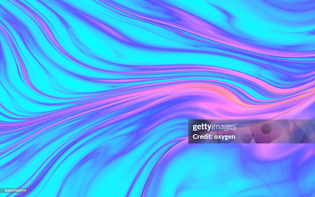 Abstract neon blur waves background