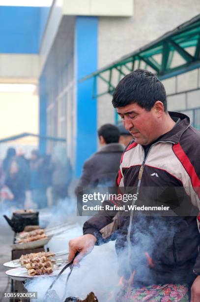 shashlik - kazakhstan stock pictures, royalty-free photos & images