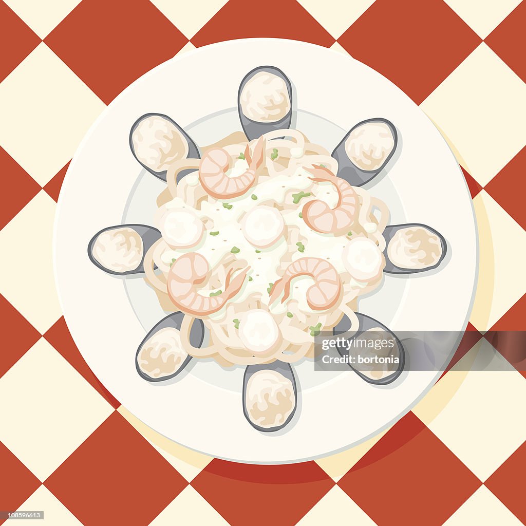 Seafood Fettucini