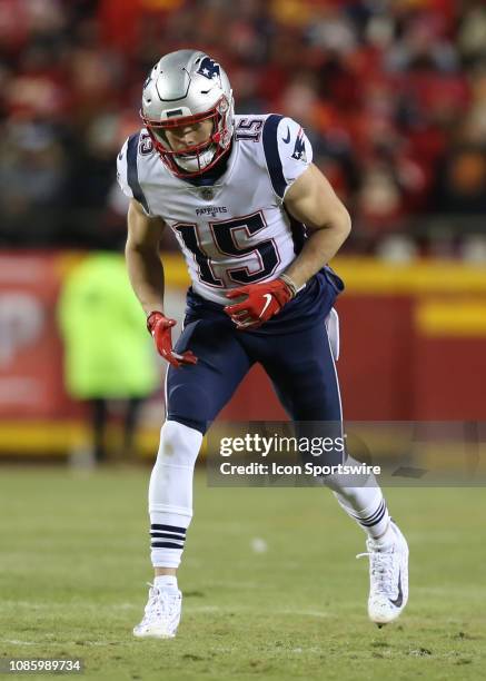 New England Patriots wide receiver Chris Hogan during the AFC Championship Game game between the New England Patriots and Kansas City Chiefs on...