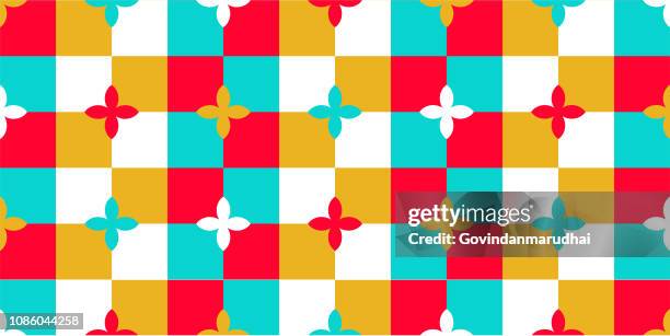 seamless pattern - paint samples on wall stock illustrations