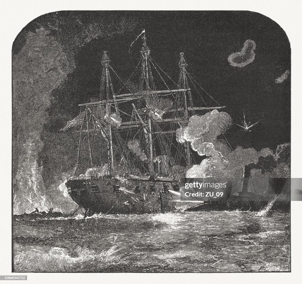 Battle of New Orleans (1862), American Civil War, published 1886