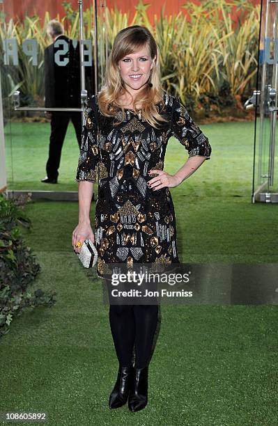 Actress Ashley Jensen attends the "Gnomeo & Juliet" premiere at Odeon Leicester Square on January 30, 2011 in London, England.