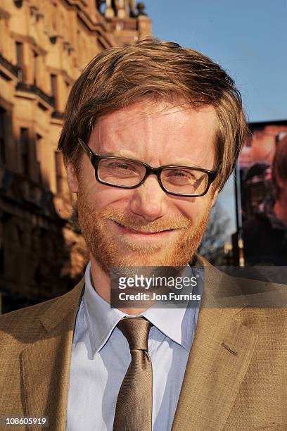 Actor Stephen Merchant attends the "Gnomeo & Juliet" premiere at Odeon Leicester Square on January 30, 2011 in London, England.