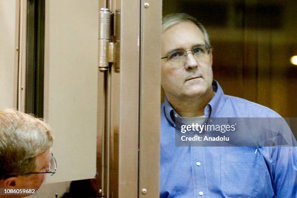 Paul Whelan, charged with espionage, arrives for his trial at a court in Moscow, Russia on January 22, 2019.