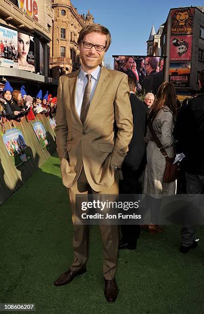 Actor Stephen Merchant attends the "Gnomeo & Juliet" premiere at Odeon Leicester Square on January 30, 2011 in London, England.