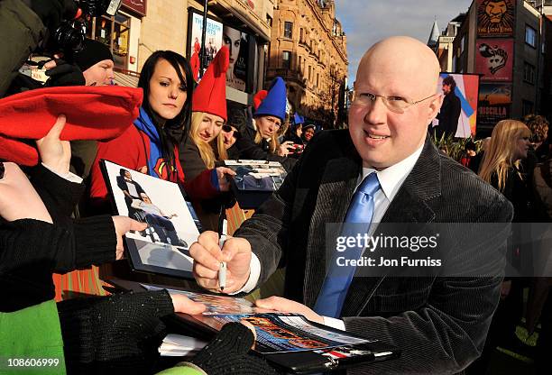 Actor Matt Lucas attends the "Gnomeo & Juliet" premiere at Odeon Leicester Square on January 30, 2011 in London, England.