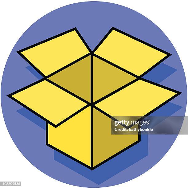box icon - empty box stock illustrations