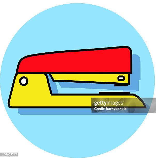 stapler icon - stapler stock illustrations