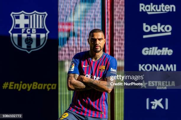 Kevin-Prince Boateng Signing For FC Barcelona, News Photo