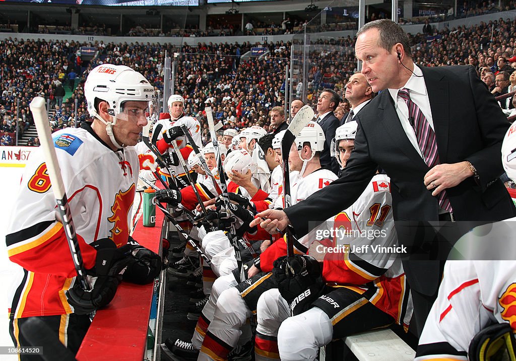 Calgary Flames v Vancouver Canucks