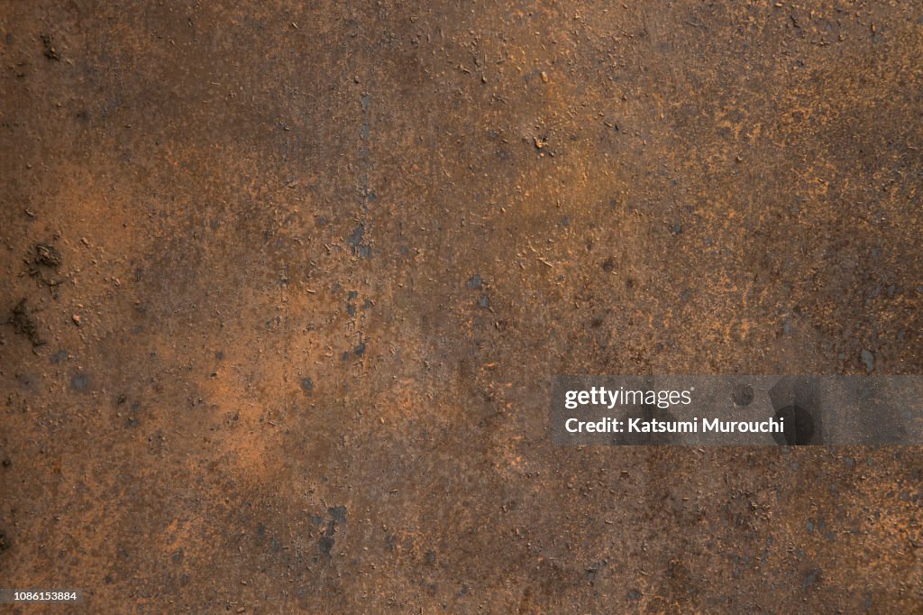 Rusty iron plate texture background