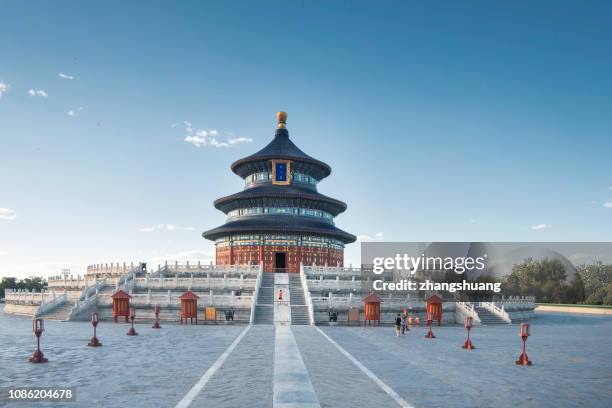 temple of heaven, beijing - temple of heaven stock pictures, royalty-free photos & images