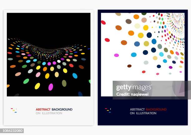 abstract backgrounds - multi coloured buttons stock illustrations