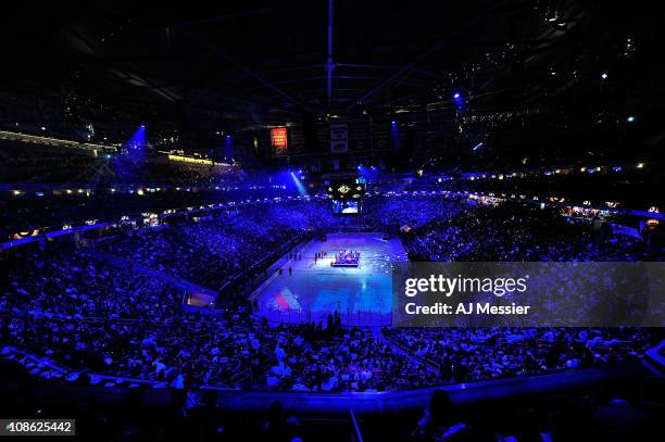 General view of the arena is seen during an intermission during the 58th NHL All-Star Game at the RBC Center on January 30, 2011 in Raleigh, North...