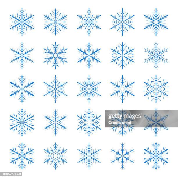 snowflakes - sharp angle stock illustrations