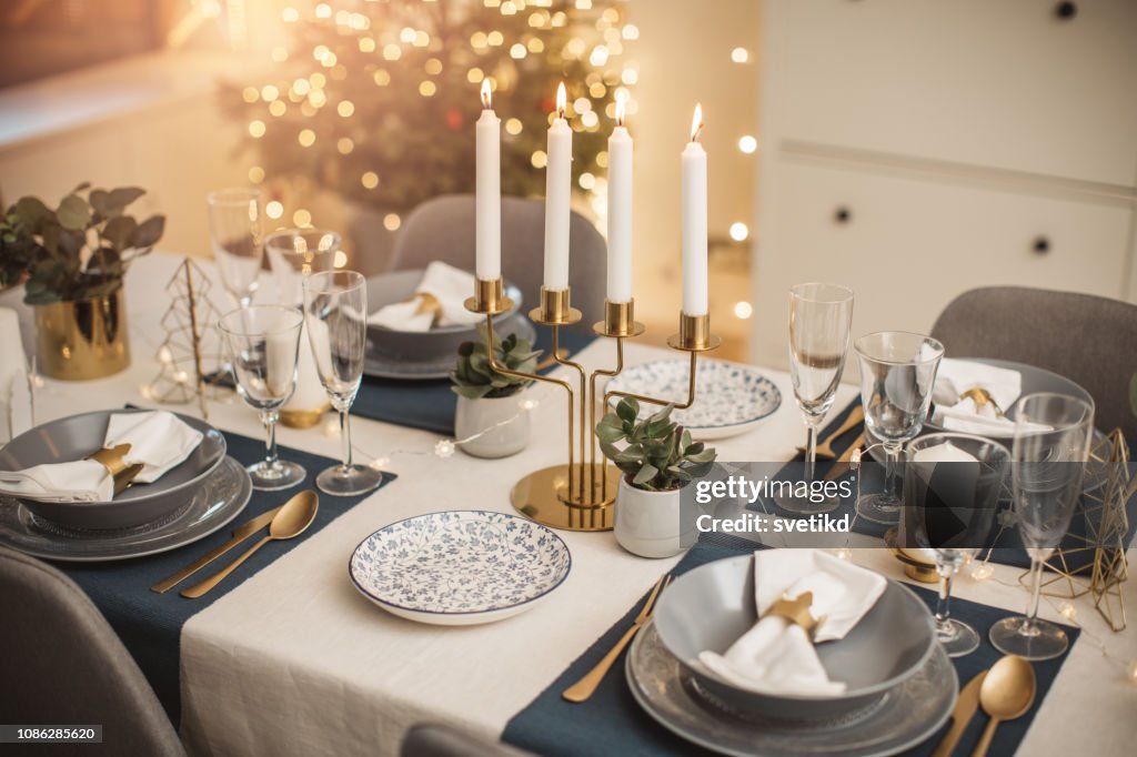 Weihnachten Abendessen Vorbereitung
