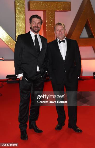 Nick Knowles and Chris Frediani attend the National Television Awards held at The O2 Arena on January 22, 2019 in London, England.