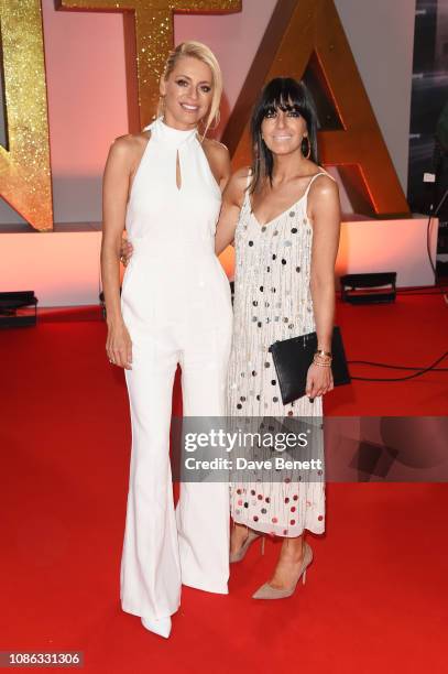 Tess Daly and Claudia Winkleman attend the National Television Awards held at The O2 Arena on January 22, 2019 in London, England.