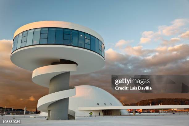 The Oscar Niemeyer International Cultural Centre in Aviles, Spain, 20th January 2011.