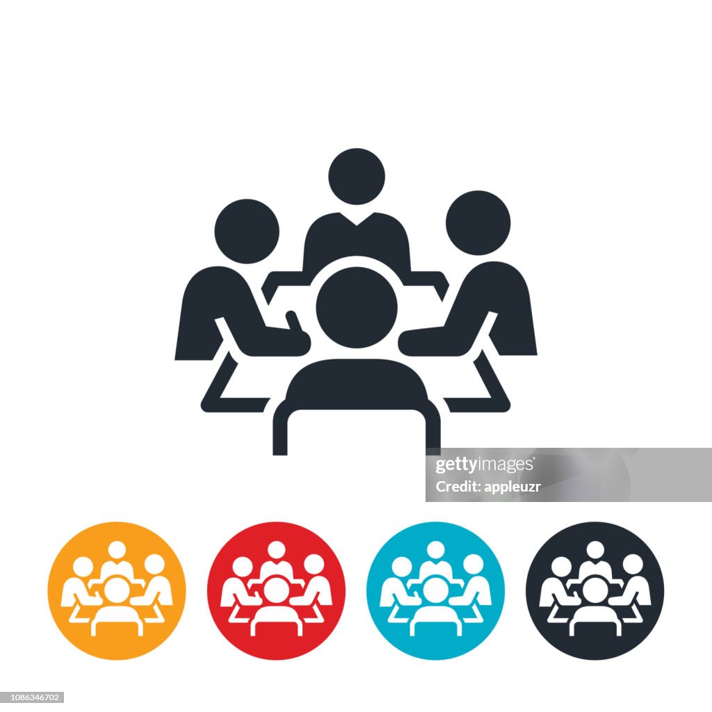 Boardroom Meeting Icon