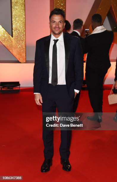 Peter Andre attends the National Television Awards held at The O2 Arena on January 22, 2019 in London, England.