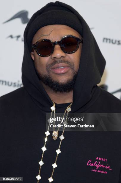 The-Dream visits Music Choice on January 22, 2019 in New York City.