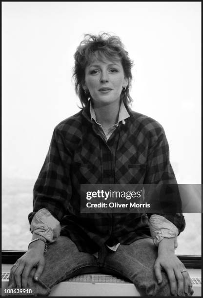 Portrait of American actress Bonnie Bedelia smiling, while posing in Manhattan, New York, mid 1980s. Photo by Oliver Morris/Getty Images)