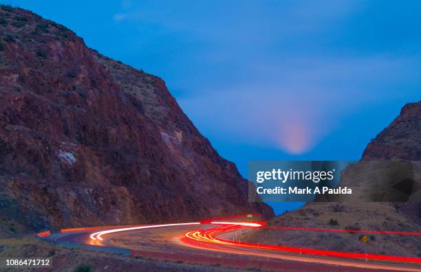 transmountain road - texas road stock pictures, royalty-free photos & images