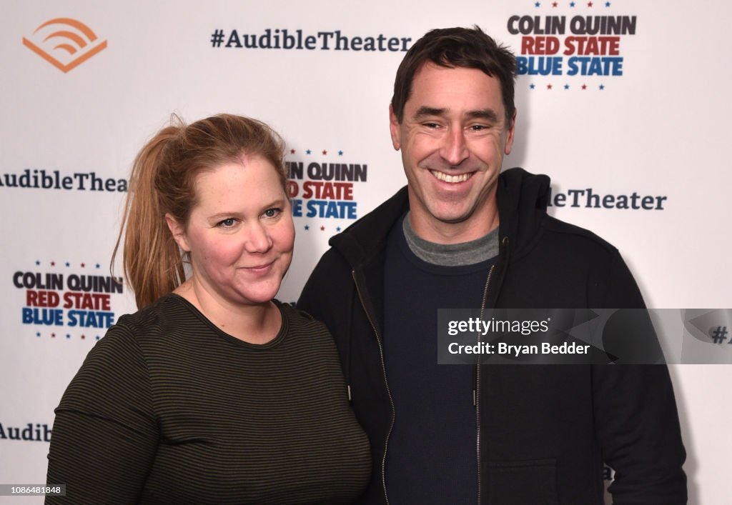 Opening Night For Colin Quinn's "Red State Blue State" At Audible's Minetta Lane Theatre In NYC