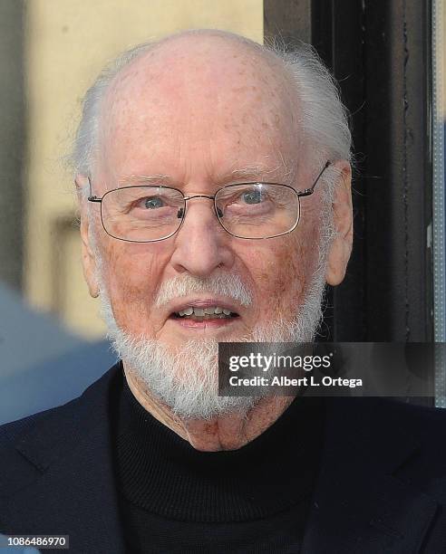 Composer John Williams attends the ceremony honoring Maestro Gustavo Dudamel with a star on the Hollywood Walk of Fame on January 22, 2019 in...