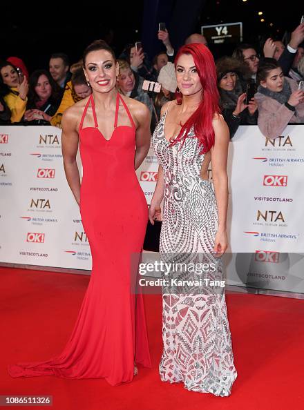 Amy Dowden and Dianne Buswell attend the National Television Awards