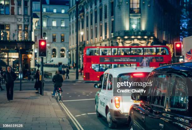 traffic in london - west end london stock pictures, royalty-free photos & images