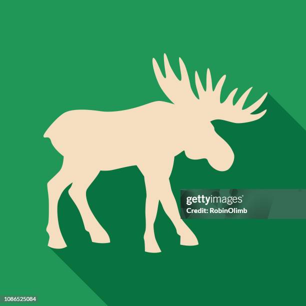 moose icon - moose isolated stock illustrations