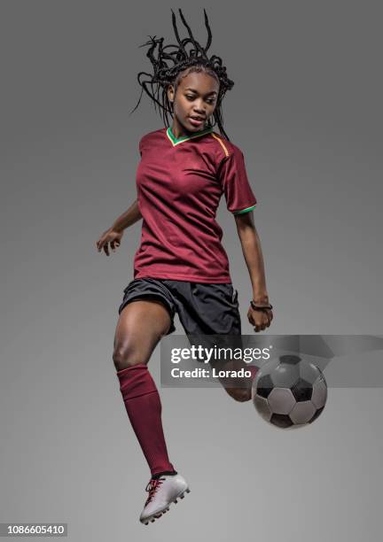 female soccer player - women soccer stock pictures, royalty-free photos & images