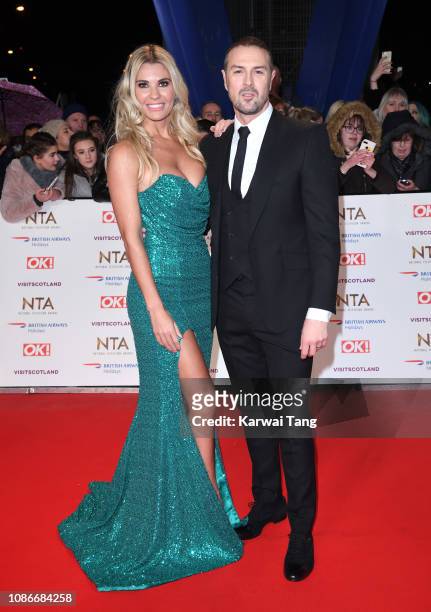 Christine McGuinness and Paddy McGuinness attend the National Television Awards held at The O2 Arena on January 22, 2019 in London, England.